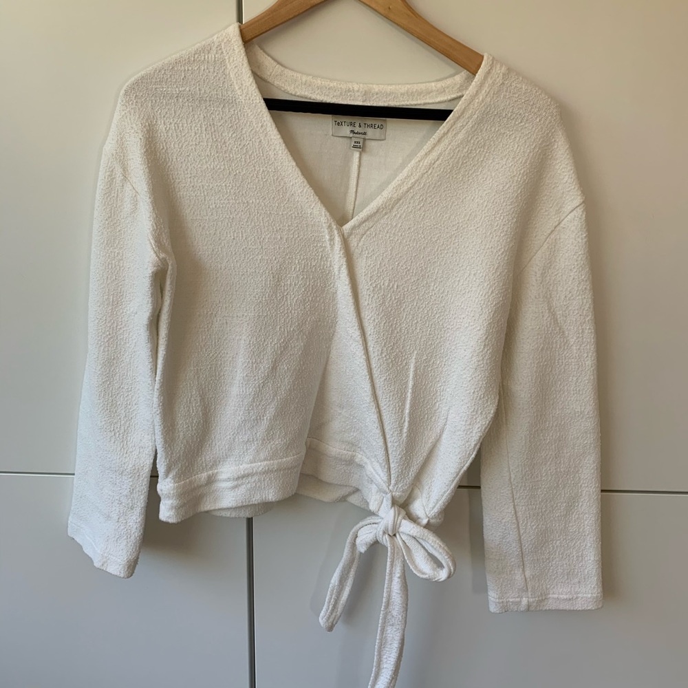 Madewell white sweather